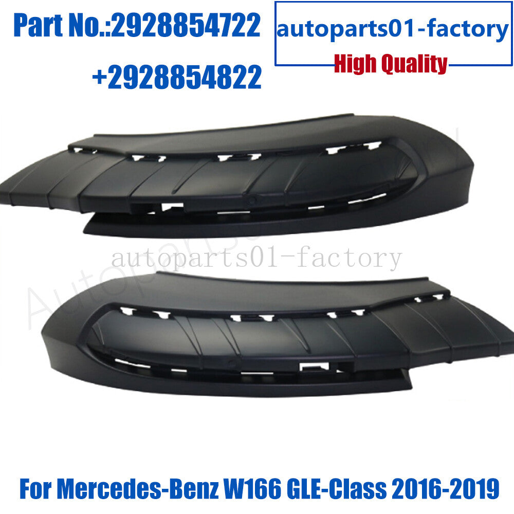 1Pair Front Left+Right Bumper Cover for Mercedes-Benz W166 GLE-Class 2016-2019