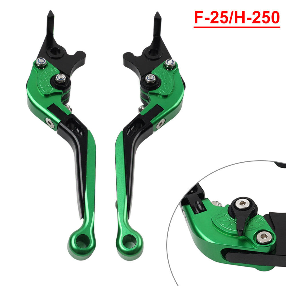 CNC Folding Extendable Brake Clutch Levers for Honda CBR125R CBR150R Green