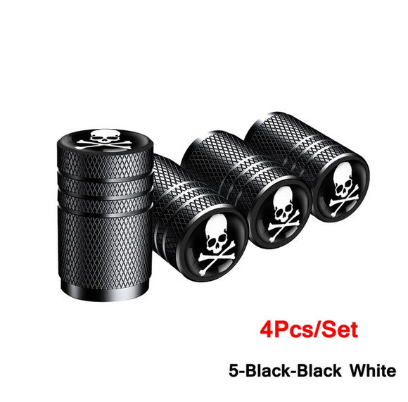 4-piece car tire valve cover rod air dust cover dustproof light blue for Volvo