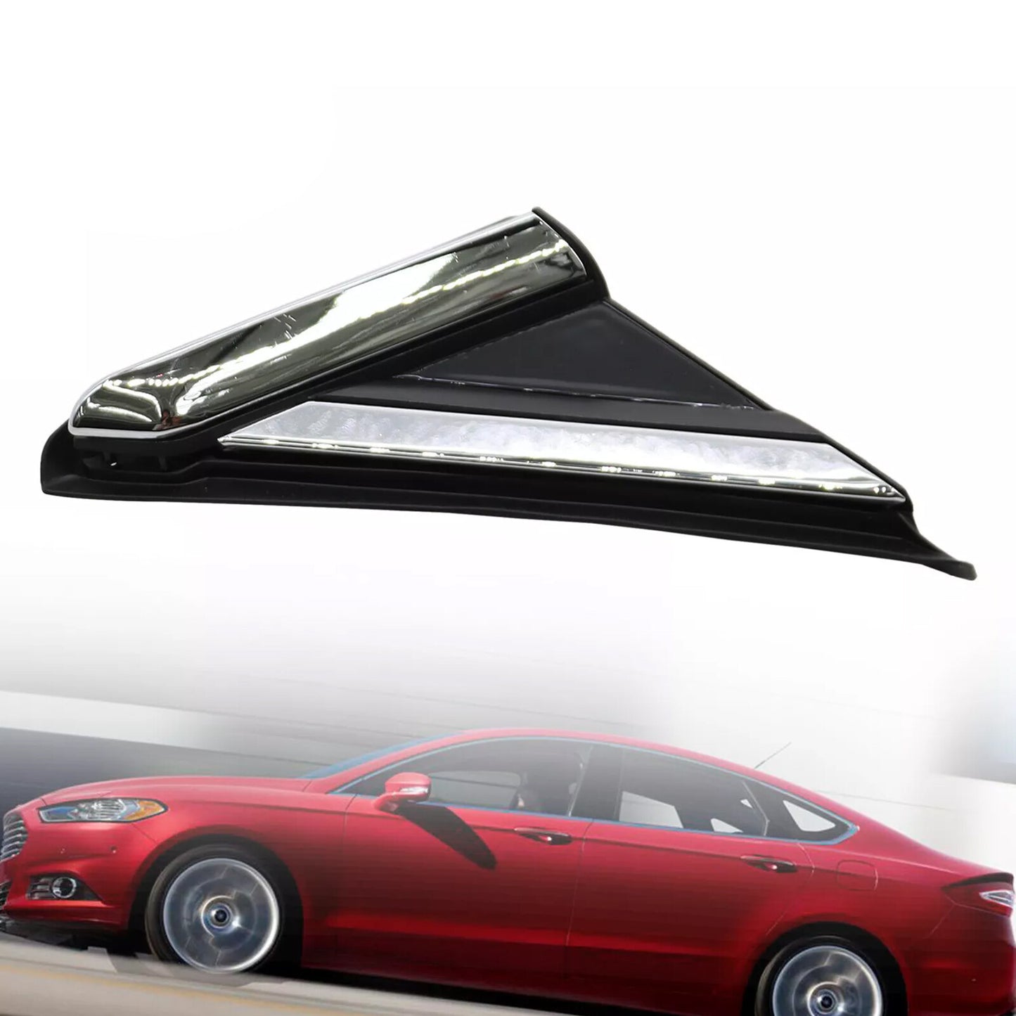 Right for Ford Fusion 2013-2018 Side Mirror Triangle Fender Corner Molding