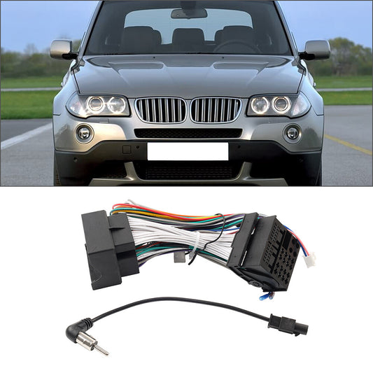 Car Radio Stereo 16Pin Wiring Harness Power Cable for BMW X3 E83 2006-2010