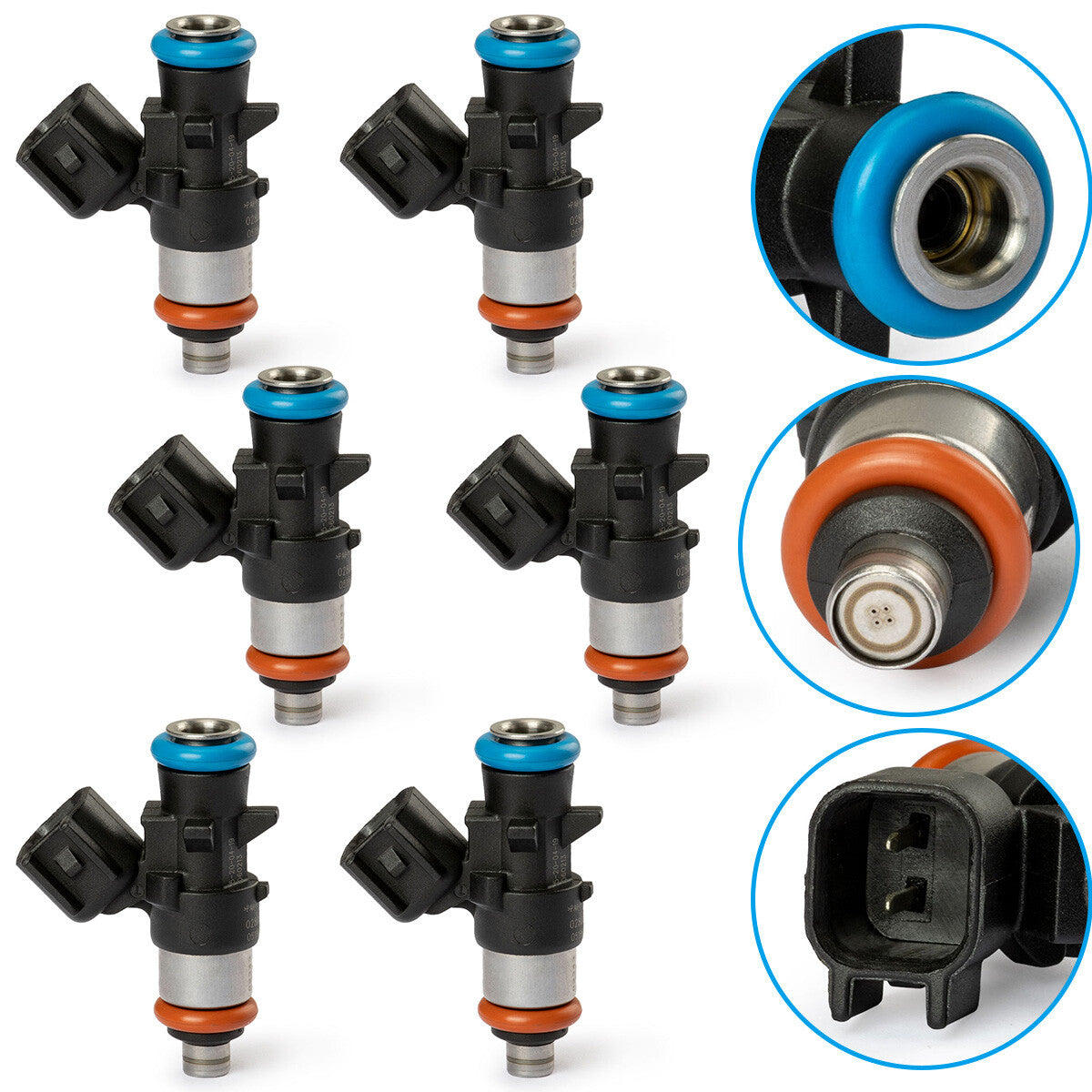 6pcs New Fuel Injectors 0280158233 For 2011-2017 for Dodge Grand Caravan 3.6L V6