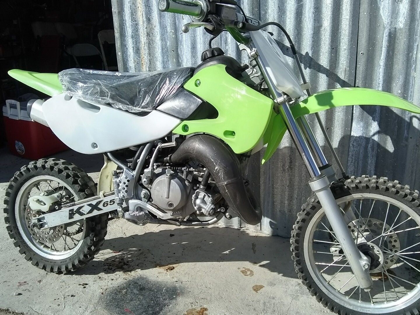 White body fair plastic kit for seat for Kawasaki KX 65 KLX 110 DRZ 110 RM 65