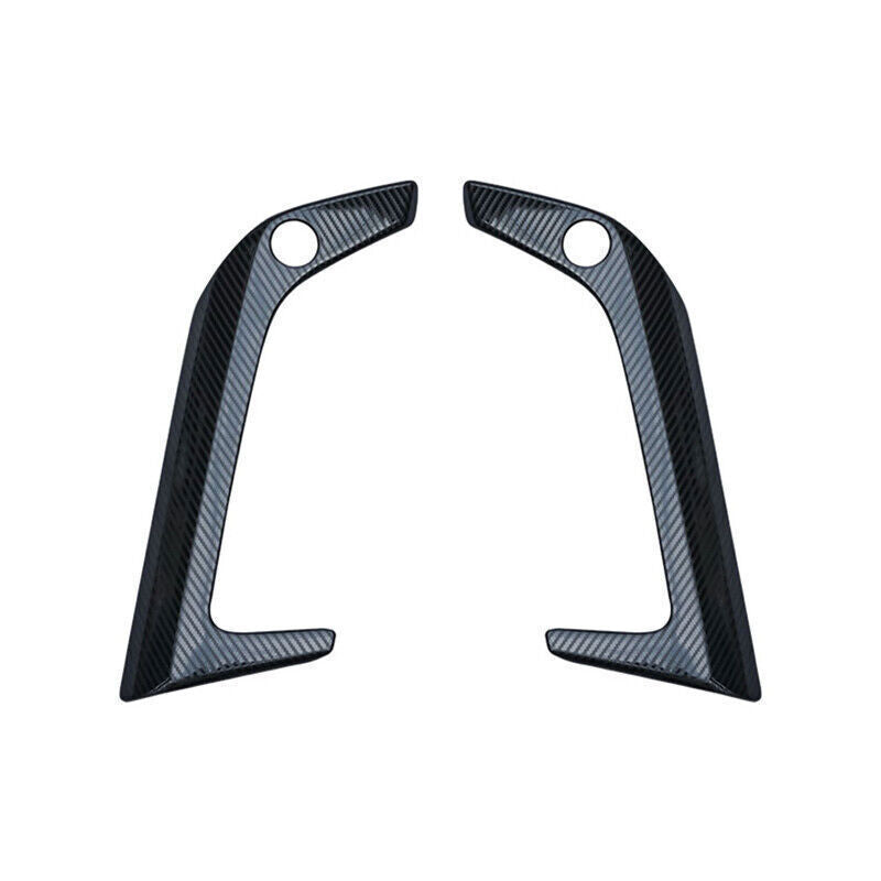Carbon Fiber Steel Front Fog Light Lamp Frame Trims for Lexus RX500h 2023-2024