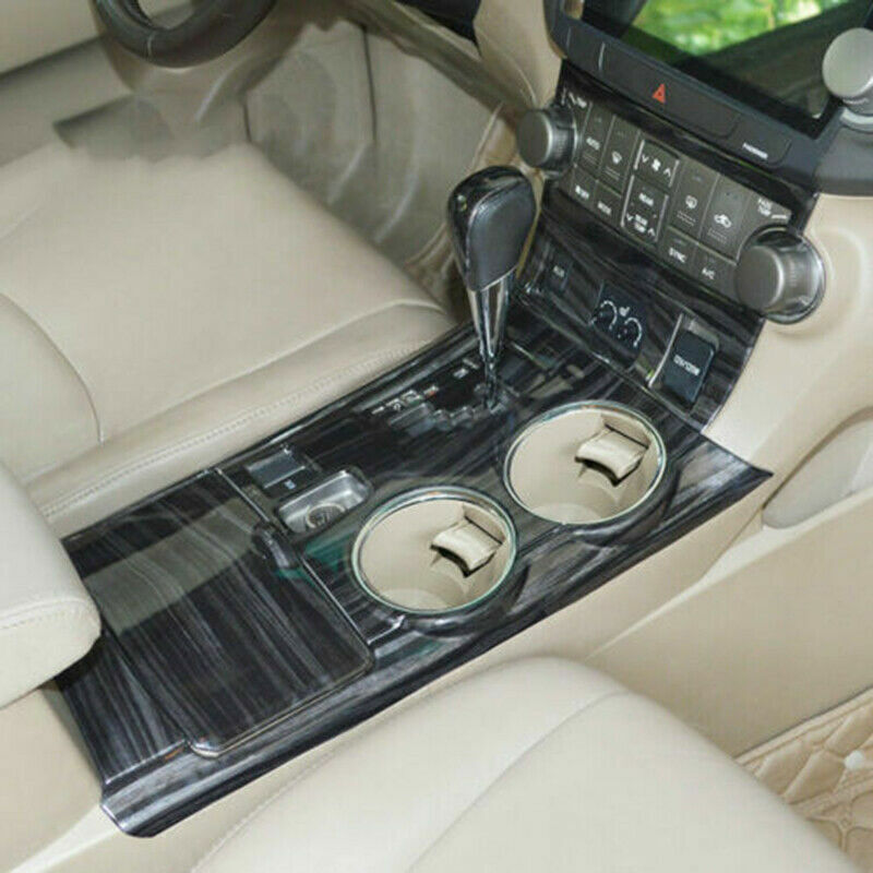 for Toyota Highlander 2008-13 Black Wood Grain Gear Shift Panel Frame Cover Trim