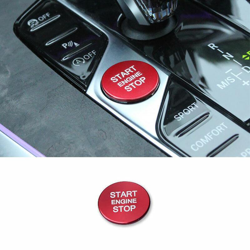 Fit for BMW X5 G05 2019-2021 Red Aluminum Engine Start Stop Button Cover Ring