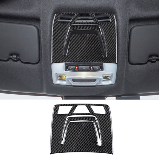 2Pcs Carbon Fiber Overhead Light Cover Trim for Toyota Supra A90 2019-2022