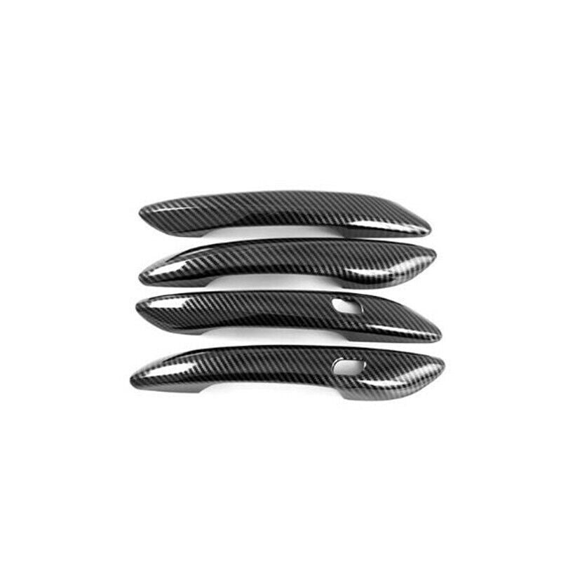 Carbon Fiber Exterior Door Handle Cover Trim for Hyundai for Elantra 2021 2022 4PCS