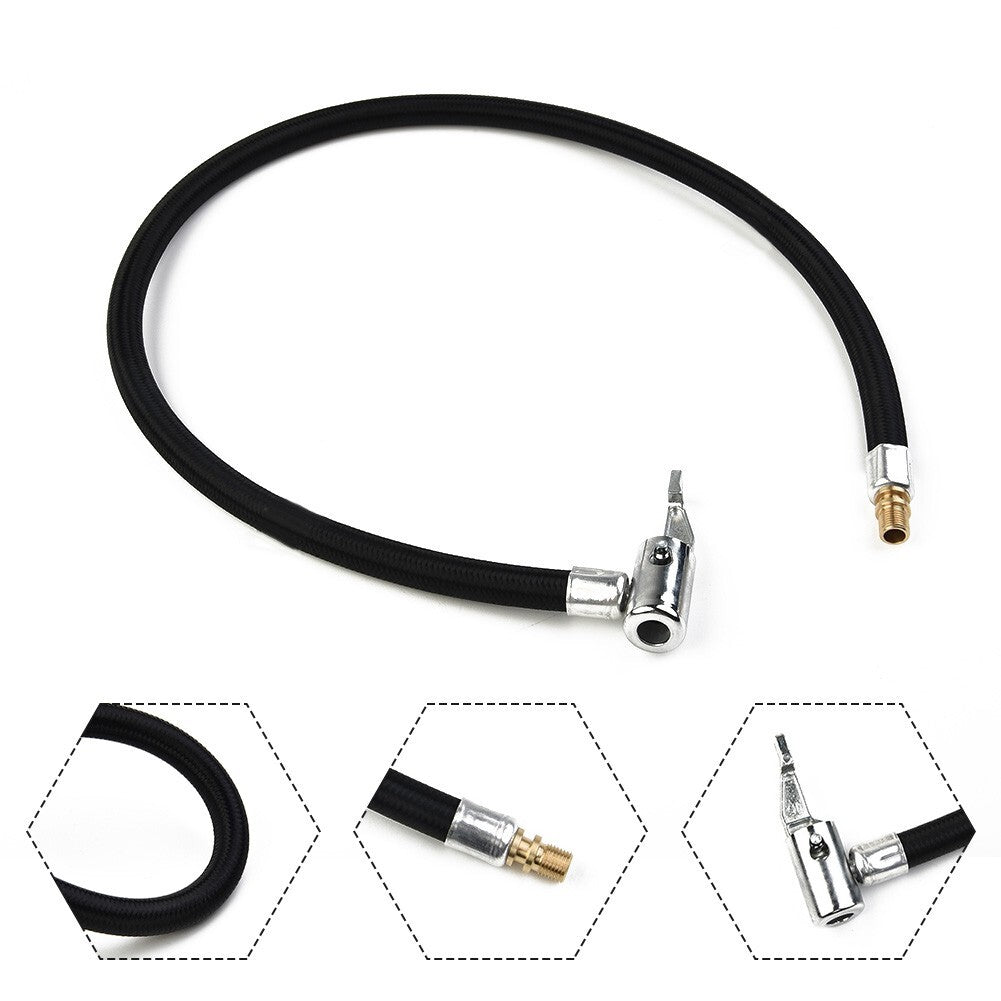 60cm Car Tire Valve Connect Pipe Chuck Inflator Air Pump Extension Adapter Part