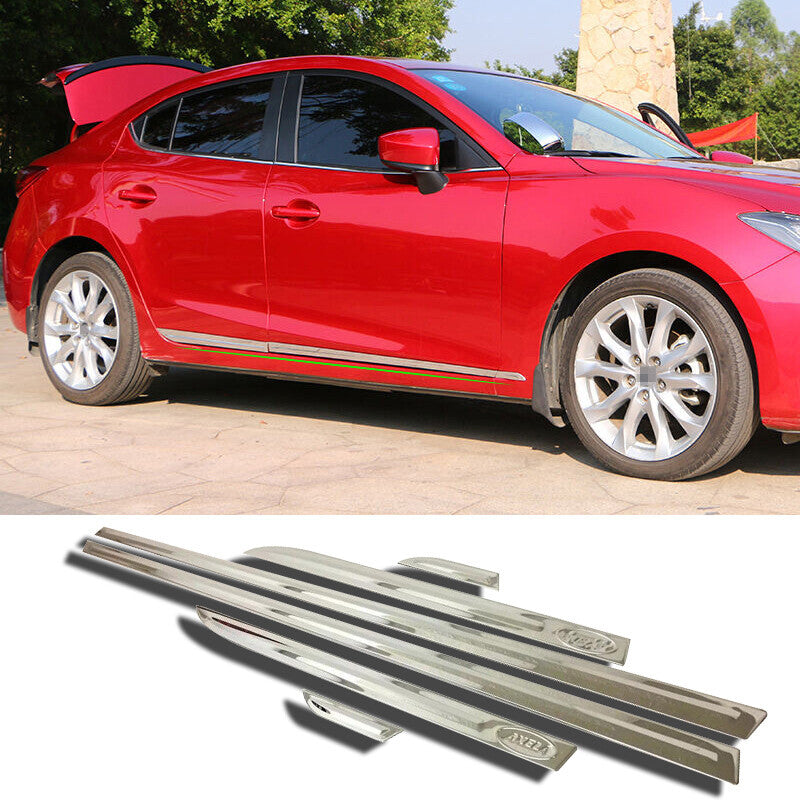 6pcs for Mazda 3 Axela 2014-2018 Stainless Car Body Door Side Molding Cover Trim