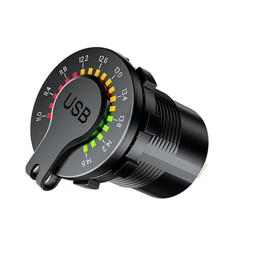 USB Charger Port Fast Car Charger Outlet Socket for Boat RV Marine Motorcycle