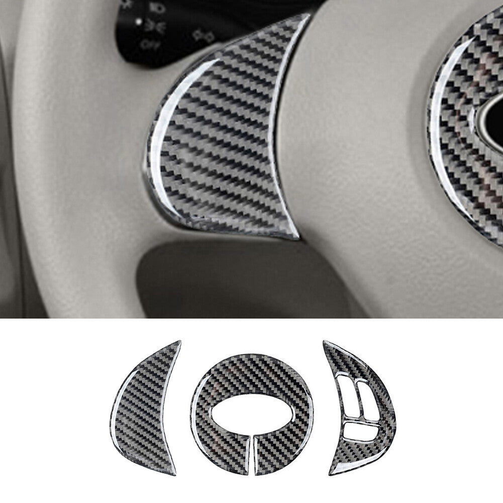 Carbon Fiber Steering Wheel Buttons Trim for Subaru Forester 2009-2013 Type B