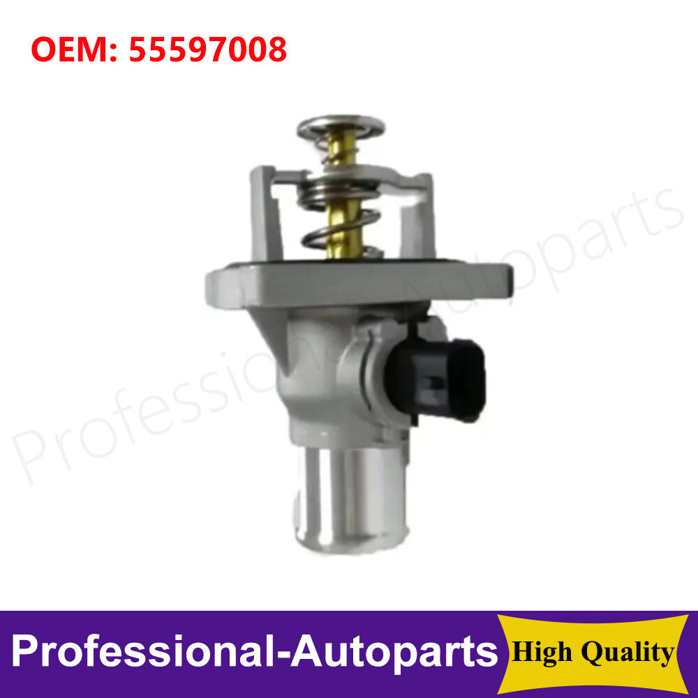 Engine coolant thermostat suitable for Chevrolet Aveo for Cruze Sonic for Pontiac 1.6L and 1.8L engines.