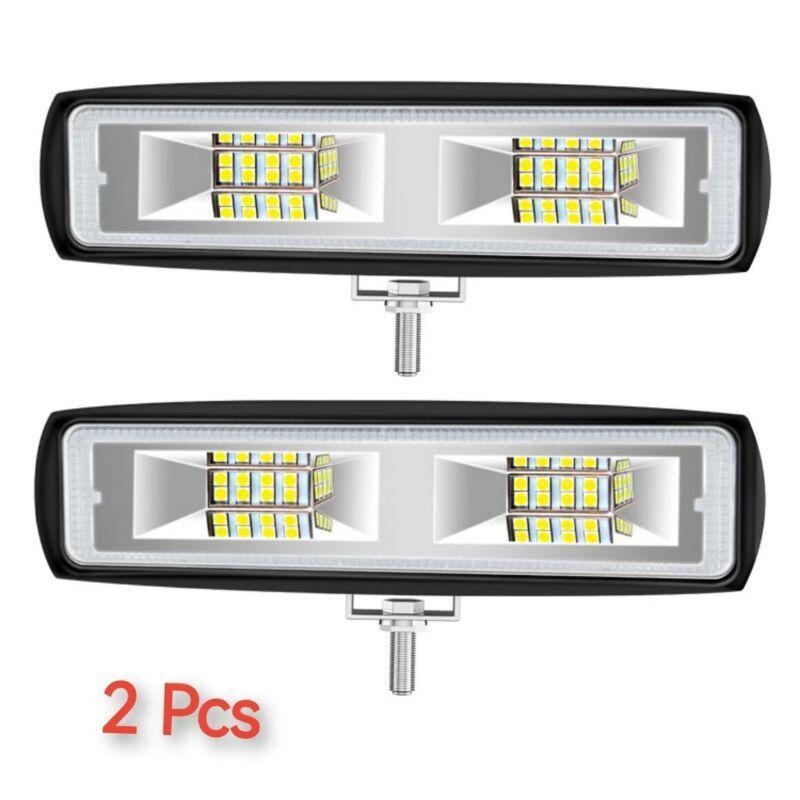 2 x 6-inch 48W LED work light strips, fog lights, off-road SUVs, all-terrain vehicles, driving trucks