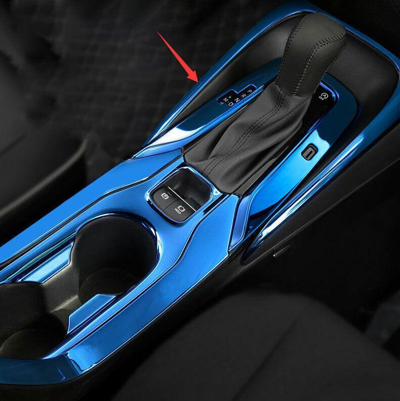for Toyota for Corolla 2020-2023 Blue Titanium Center Console Gear Shift Frame Trim
