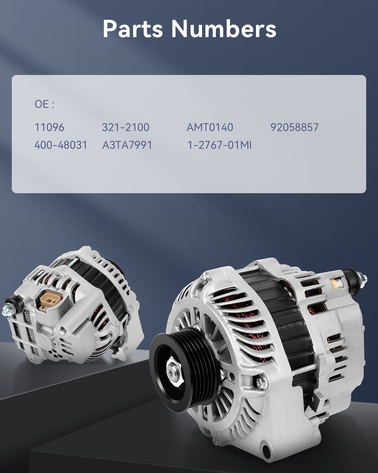 For 2004 for Pontiac GTO Base Coupe 2-Door 5.7L New Alternator 12V 140Amp AMT0140
