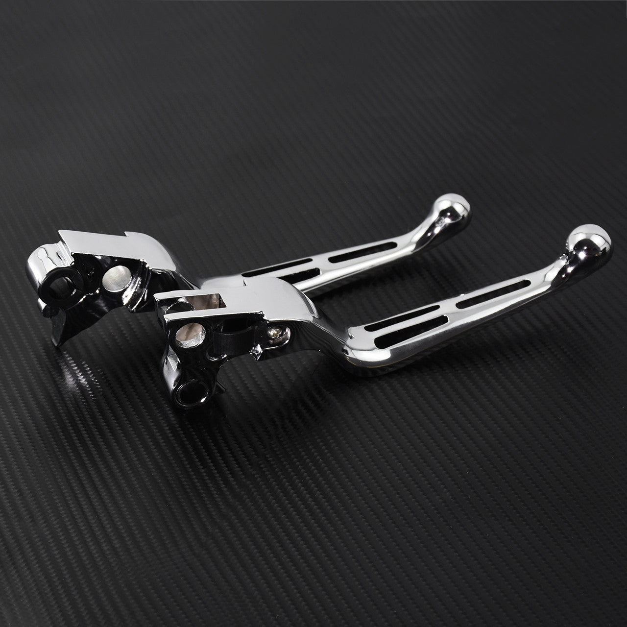 Chrome Clutch Brake Levers Fit for Harley Sportster XL 1200 Dyna Touring Softail