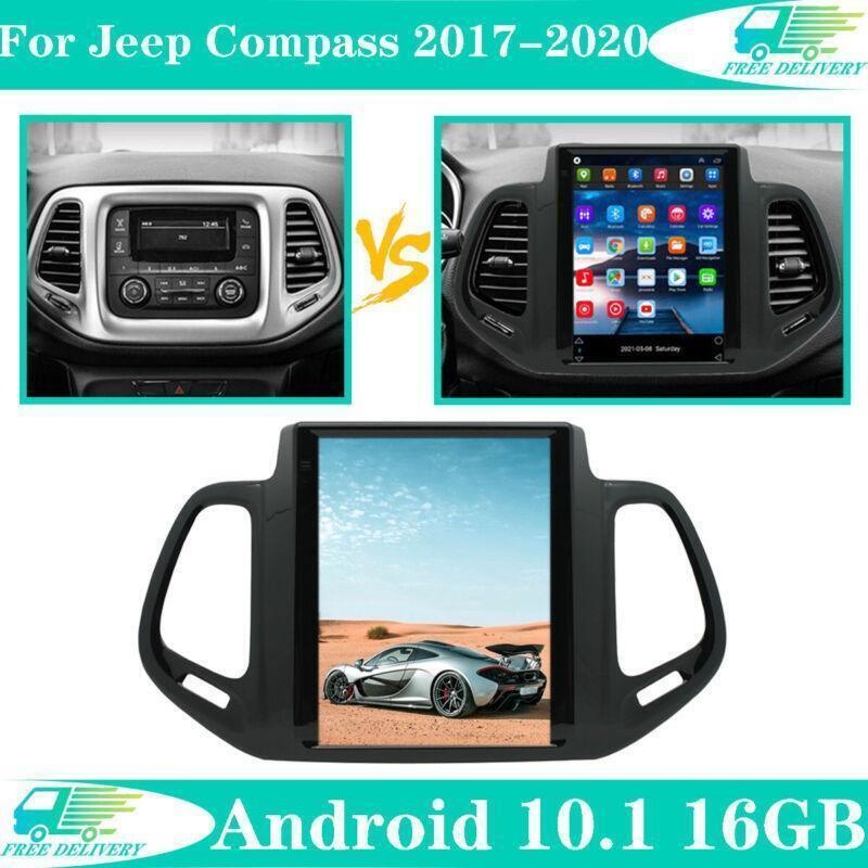 9.7 Vertical Screen Radio For 2017-2020 for Jeep Compass GPS NAVI Android 10.1 WiFi