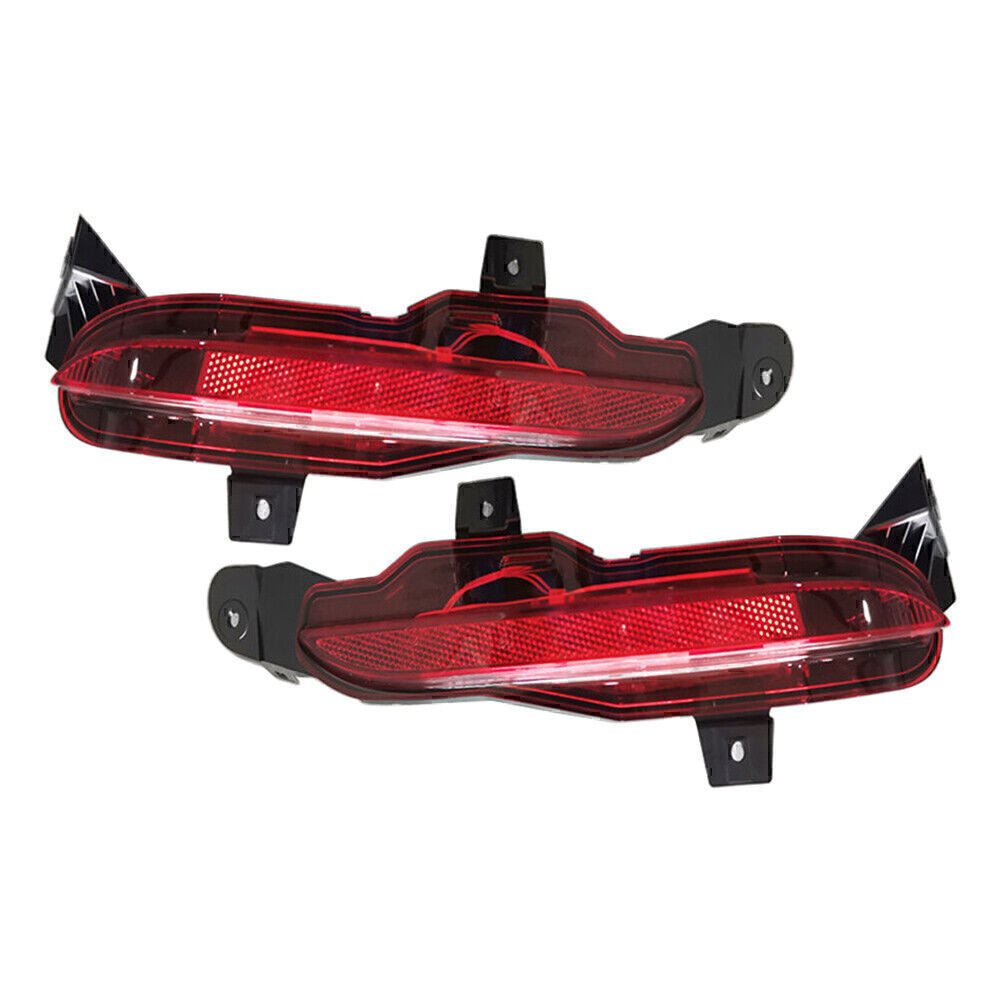 2X Bumper Fog Lamp Light Rear Reflector Fit 2018-22 for Land Rover for Range Rover Velar