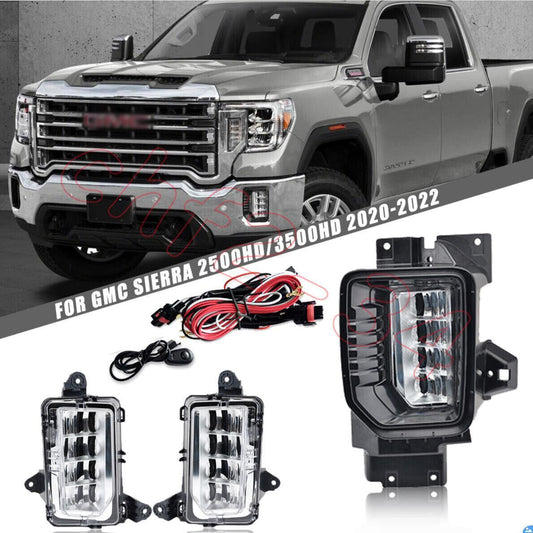 DRL LED daytime running lights Turn signal 20-2022 for GMC for Sierra 2500HD/3500 HD