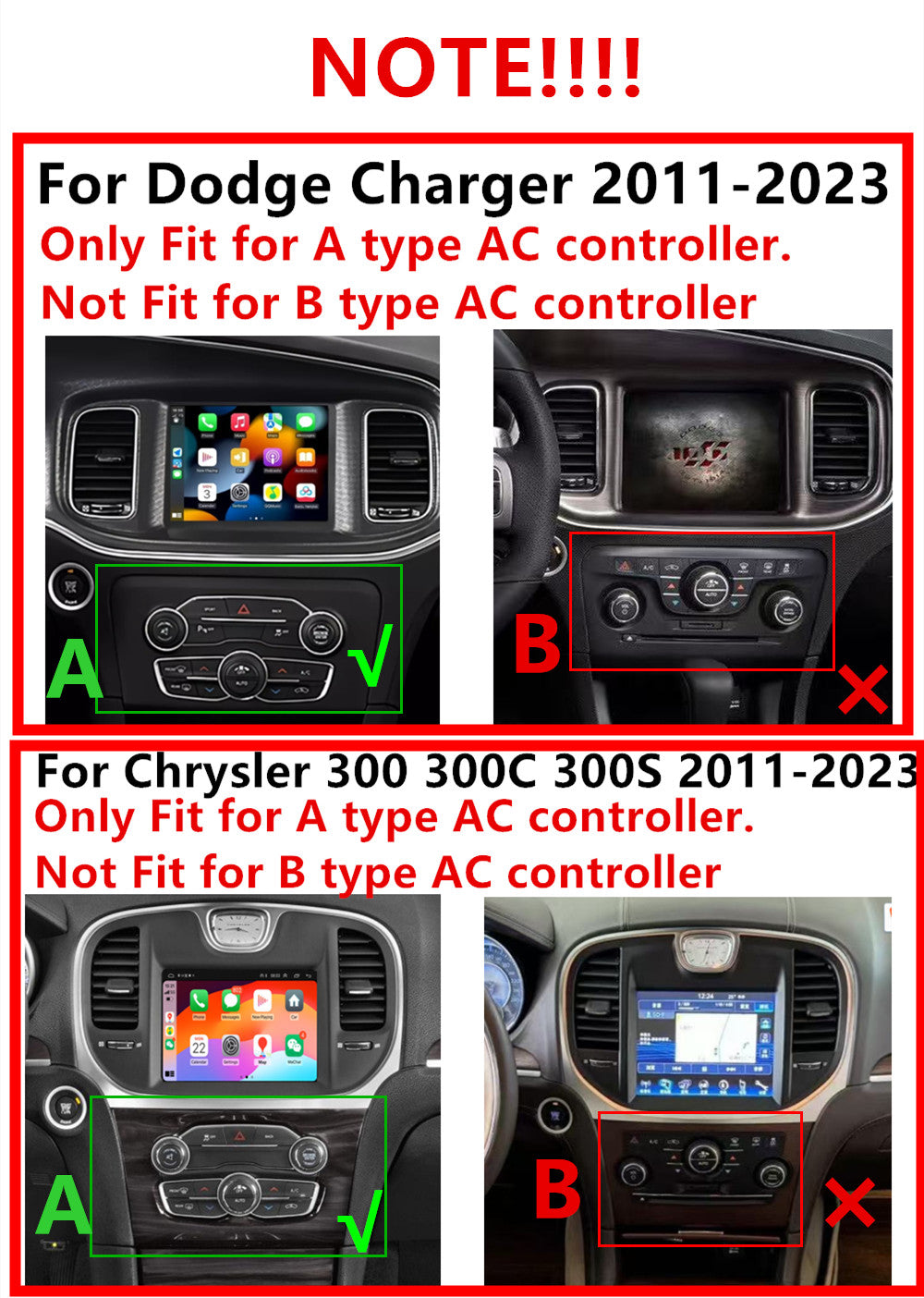 8.4 for Dodge for Charger for Challenger CarPlay Android Auto Radio Stereo NAV GPS WIFI