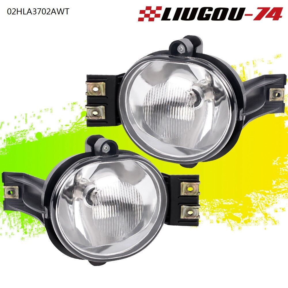 A pair of fog lights + bulbs are suitable for 02-08 for Dodge for Ram 1500 2500 3500 / 04-06 for Dodge Durango