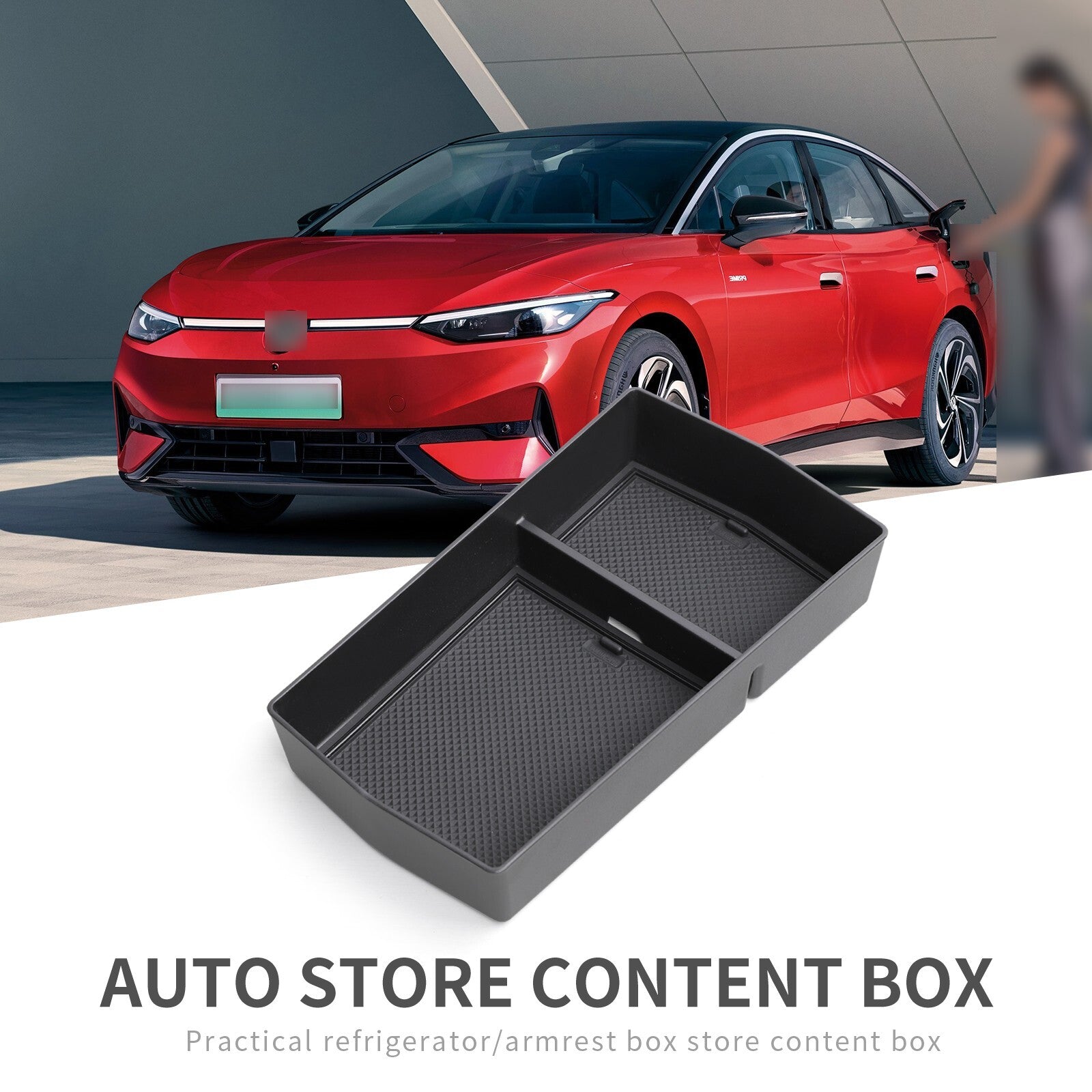 Center Console Armrest Storage Box for VW ID.7 ID7 Car Central Tray Organizer