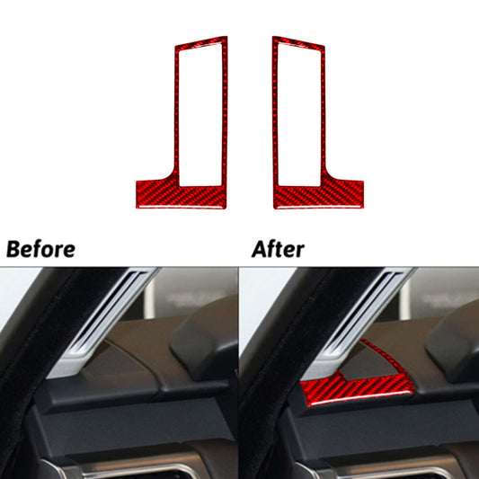 Red Carbon Fiber Air Vent Upper Cover Trim For Land for Range Rover Sport 2014-2017