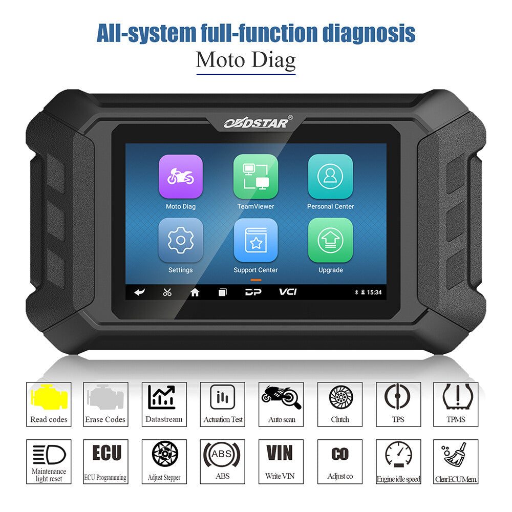 OBDSTAR MS50 Motorcycle Scanner Diagnostic Tool key Progarmming E-C-U t-uning