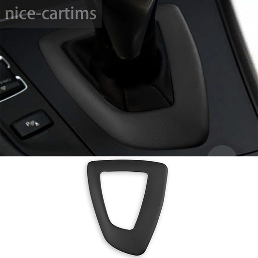 PU Leather Dark Gray Gear Shift Cover for BMW 1 2 3 4 Series 3GT F30 F34 2013-19