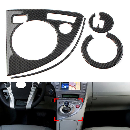 4 Pcs LHD Central Console Gear Shift Panel Trim for Toyota Prius 2012-2015