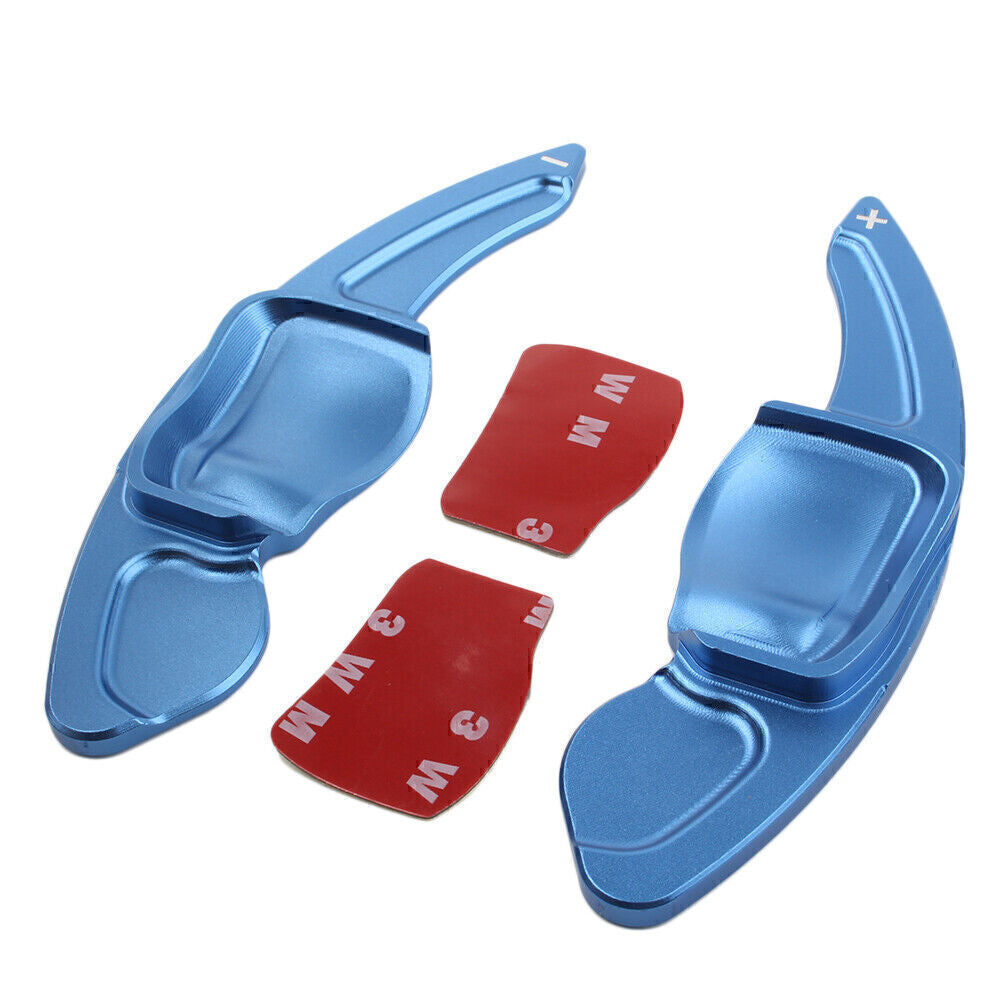 Blue Steering Wheel DSG Paddle Extension Shift Fit for VW for Golf for Jetta R MK5 MK6