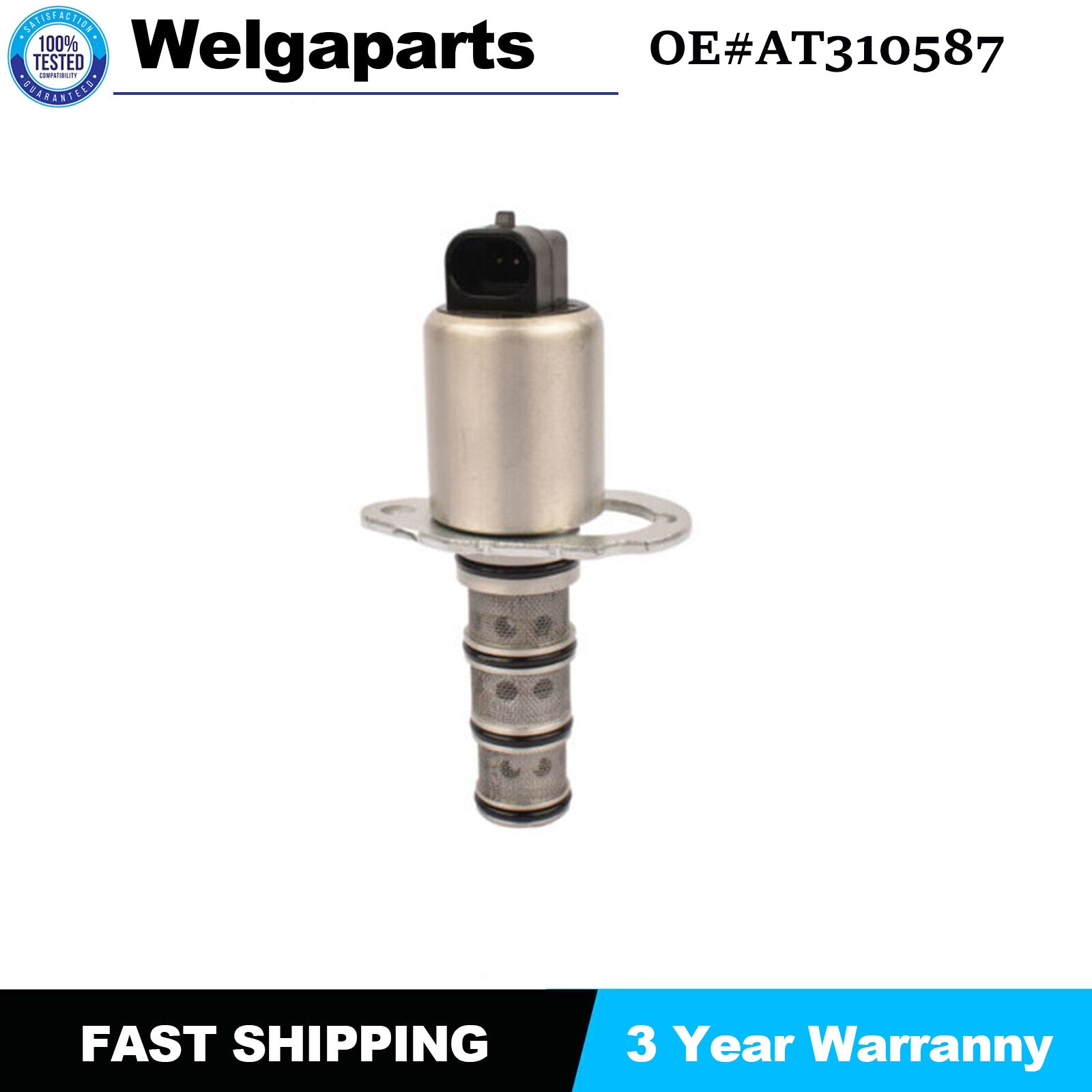 1x AT310587 For 4.5L 4045 6.8L 6068 6100 New Hydraulic Solenoid Valve