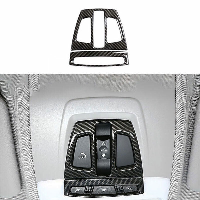 Fit for BMW 3 Series GT 2014-2018 ABS Carbon Fiber Reading Lamp Inner Frame Trim