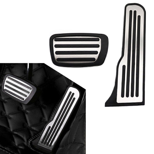 2 x Car Foot Gas Brake Pedals Cover Kit Fit for Chevrolet Camaro 2016+ Auto