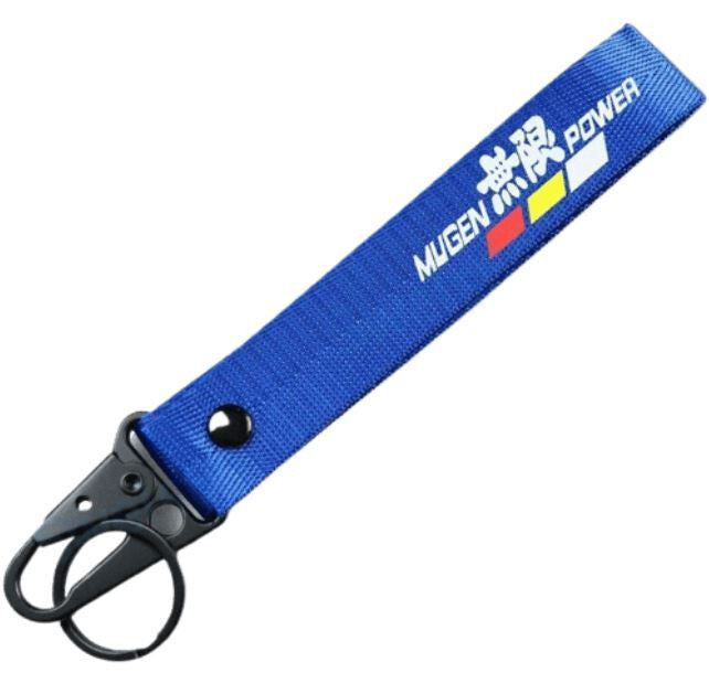 Car keychain metal key ring badge lanyard blue for Mugen Universal new product