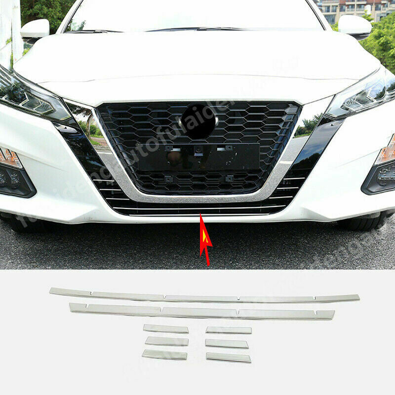 for Nissan Teana Altima 2019-2022 Front Center Bumper Grille Grill Cover Trim 8P