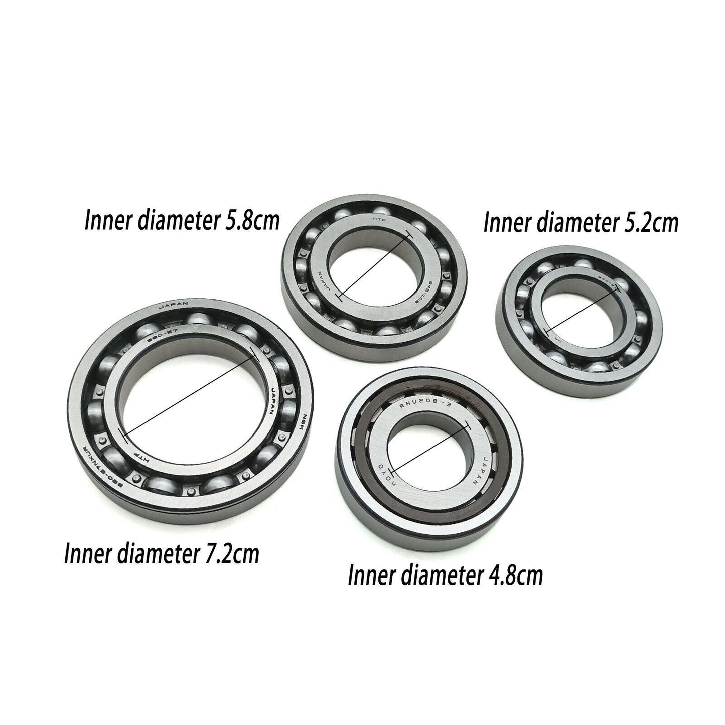 4-piece CVT transmission pulley bearing kit suitable for Nissan for Renault JF011E RE0F10A