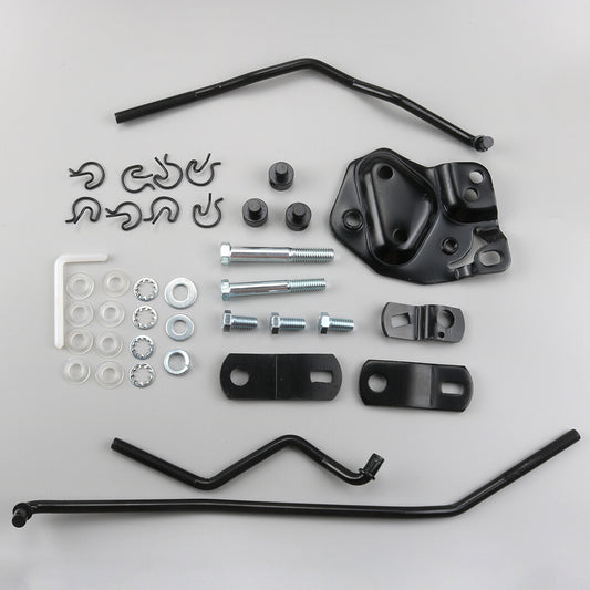 4-speed transmission linkage kit for 1955-67 Hurst transmission with Muncie transmission.