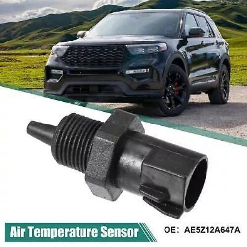 The AE5Z12A647A external ambient air temperature sensor is suitable for Ford E-150 vehicles.
