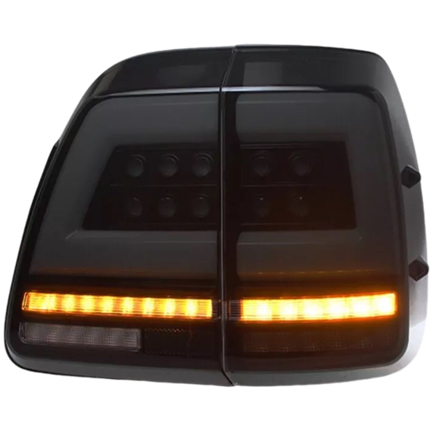 Fits for Land Cruiser LC100 LED Smoked Black Left + Right Rear Tail Lights 1998-2007