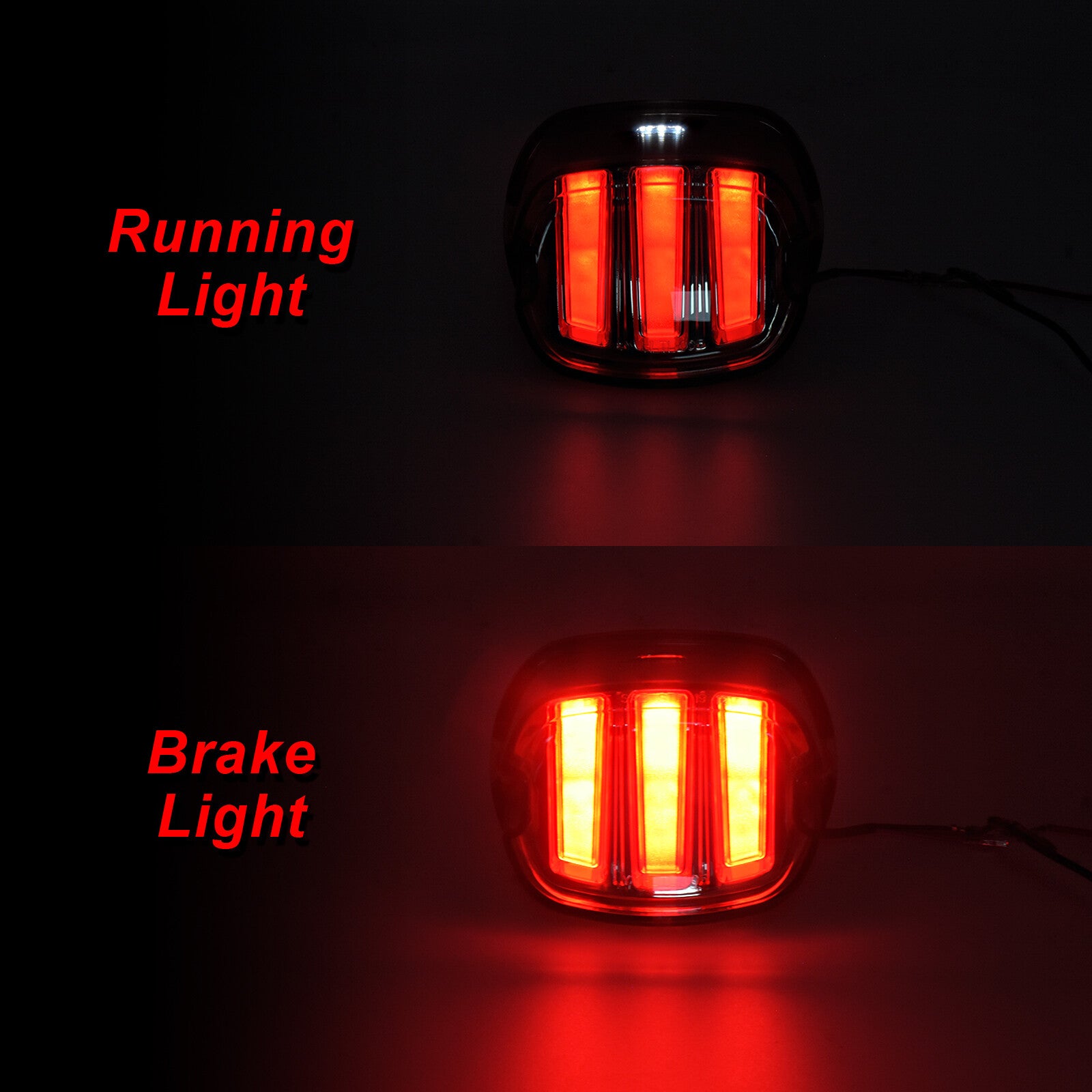 Running Brake LED Tail Light Lamp Red Fit for Harley Sportster 99-19 Dyna 99-17