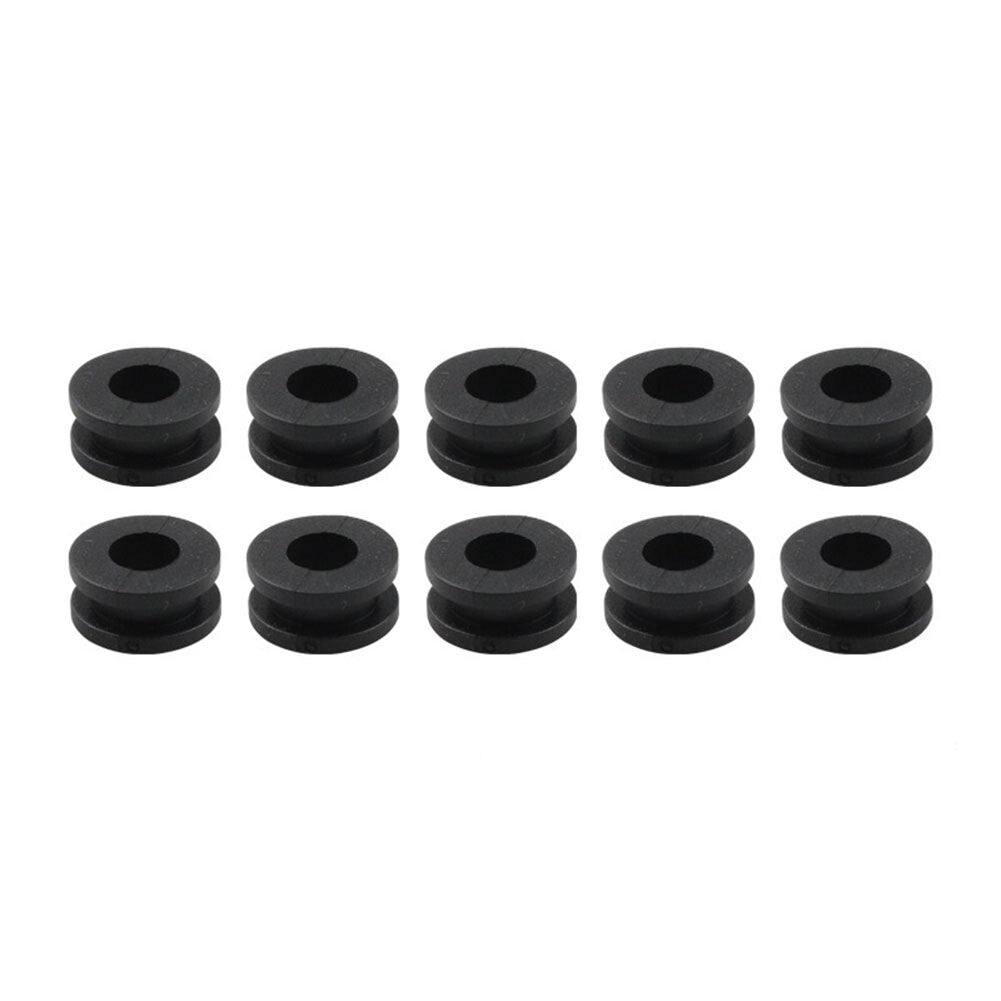 10x Motorcycle Side Cover Fender Circular Plastic Rubber Ring Accessories Set