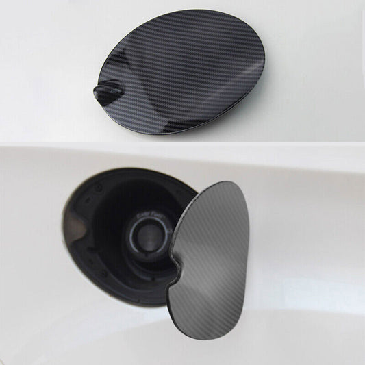 Carbon Fiber Plastic Door Fuel Gas Cap Tank Cover Trim for Ford Escape 2013-19