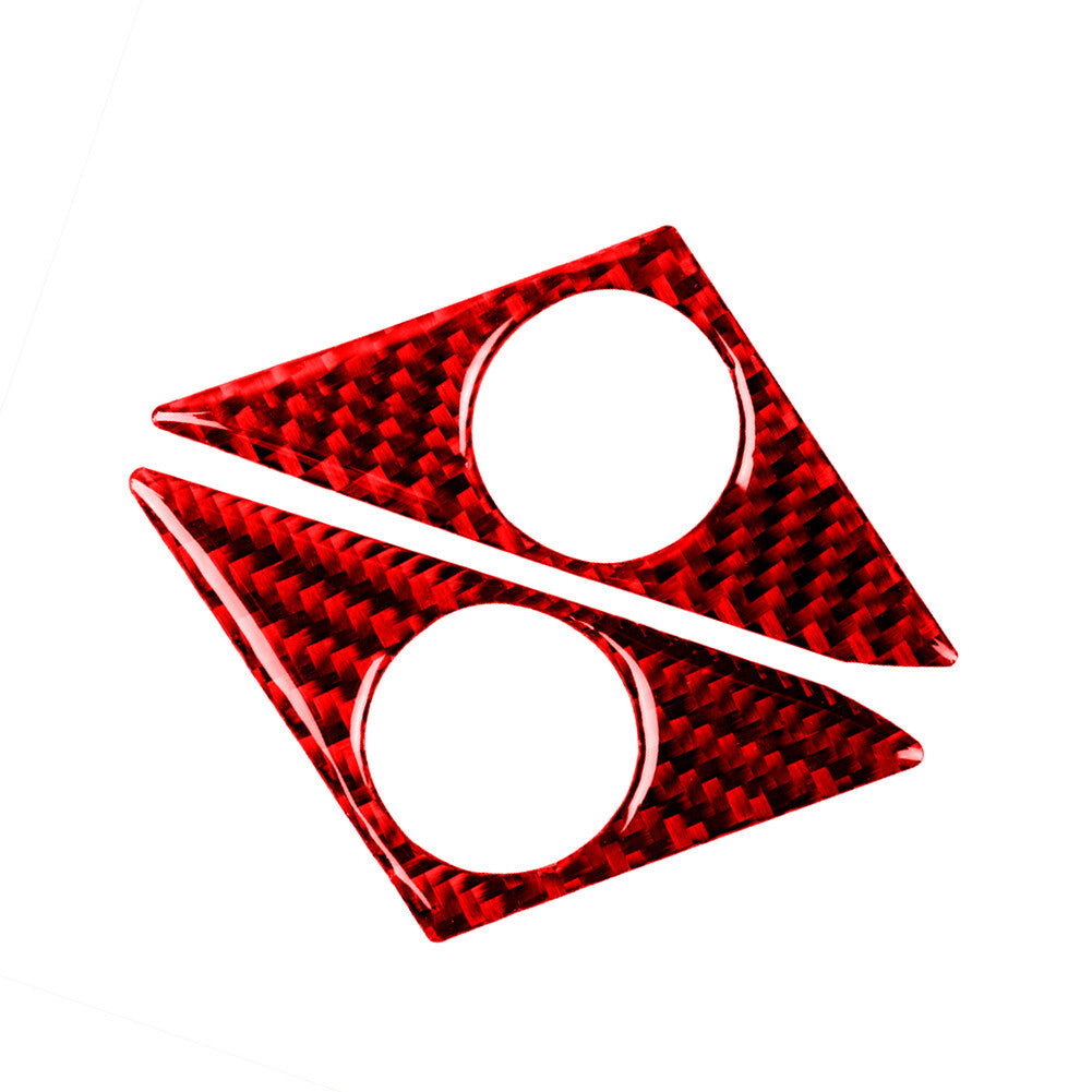 Red Carbon Fiber Loudspeaker Frame Cover Trim for Nissan GT-R R35 2008-2020