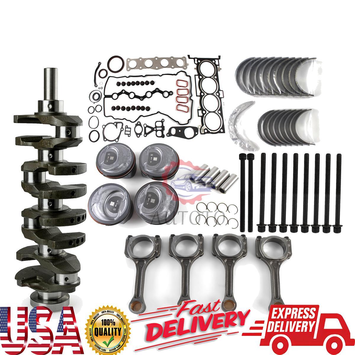 G4KJ Engine Rebuild Overhaul Kit w/ Crankshaft 21020-25150 23040-2G510 for KIA