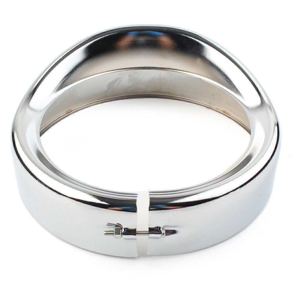 Fit for Harley Chrome 7 Headlight Passing Light Decorate Lamp Trim Ring Visor Cover
