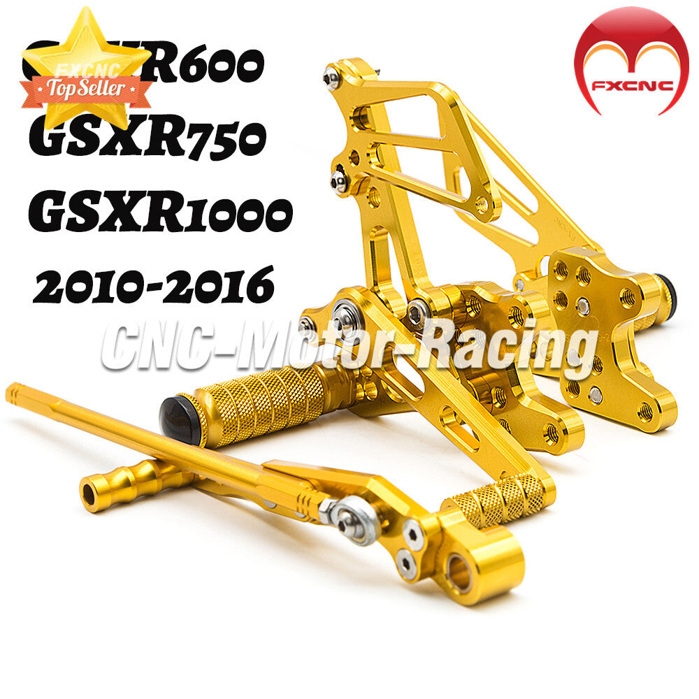 CNC gear set adjustable feet suitable for Suzuki GSXR1000 K9 K11 2009 2010-2016