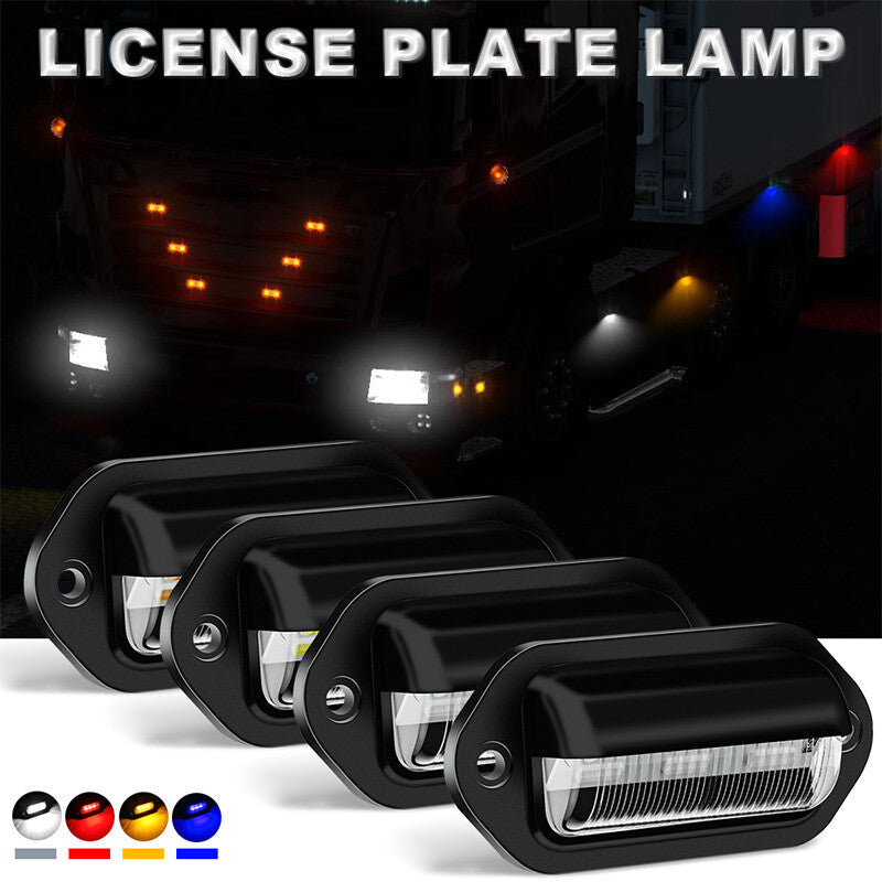 10X Universal LED License Plate Tag Lights Lamps White For Truck SUV Trailer Van