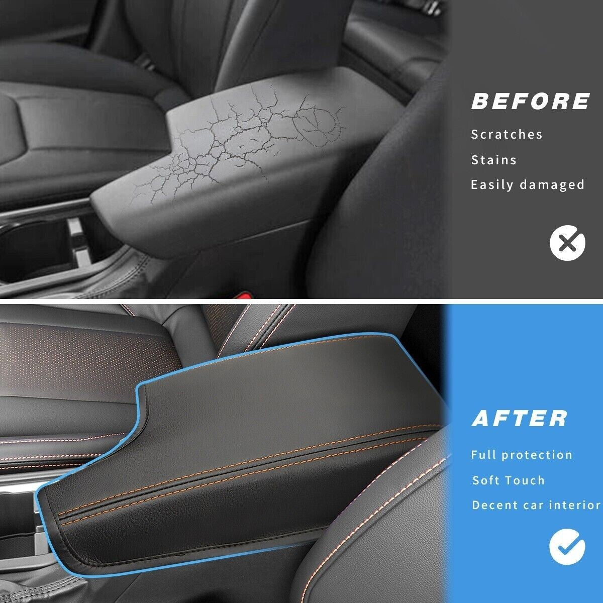 AMEYZPA center console cover/armrest cover for Subaru Crosstrek Impreza 2017-2023
